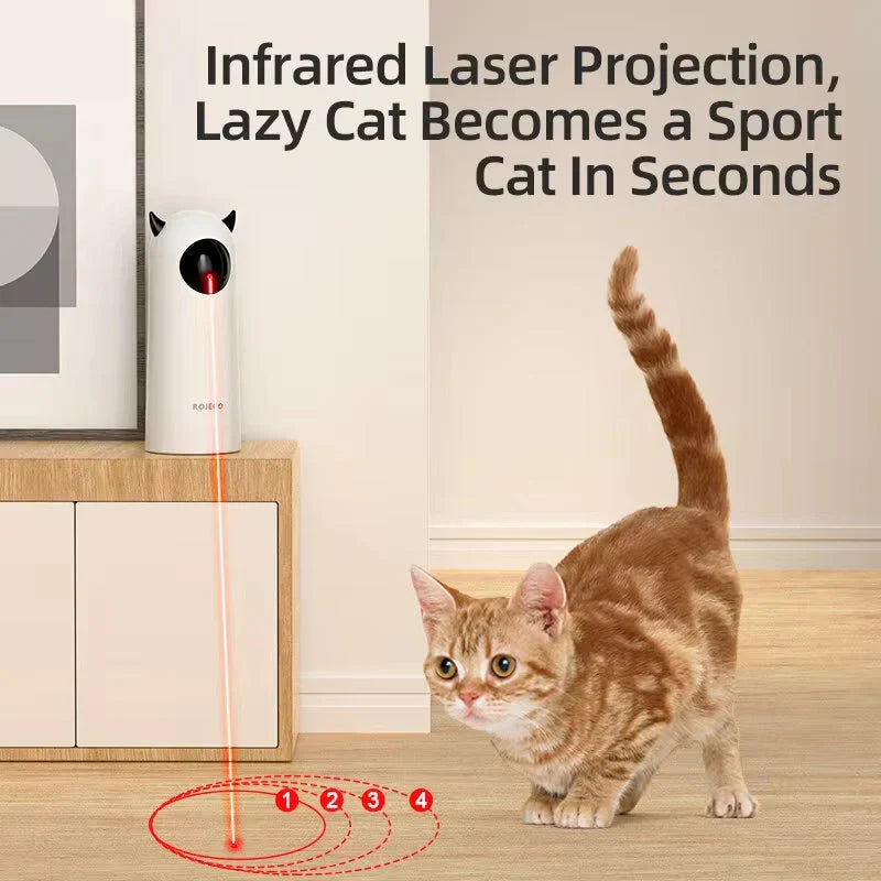 Juguete Automático Para Gatos – Láser LED Interactivo E Inteligente