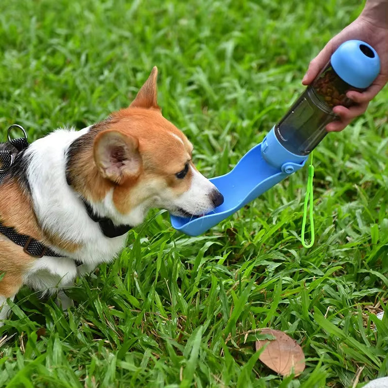 4 1 Eco-Friendly Automatic Pet Travel Water Cup Portable Folding Dog Feeder Comida Bottle Platos Para Mascotas Agua Botella De