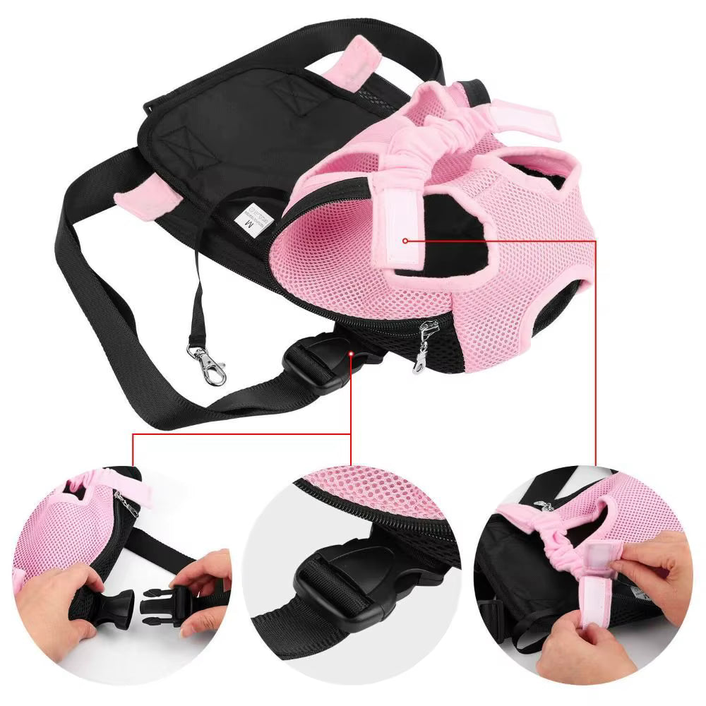 Mochila Transportadora para Mascotas – Malla Transpirable para Perros y Gatos Pequeños