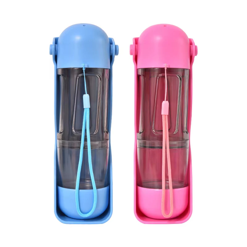 4 1 Eco-Friendly Automatic Pet Travel Water Cup Portable Folding Dog Feeder Comida Bottle Platos Para Mascotas Agua Botella De